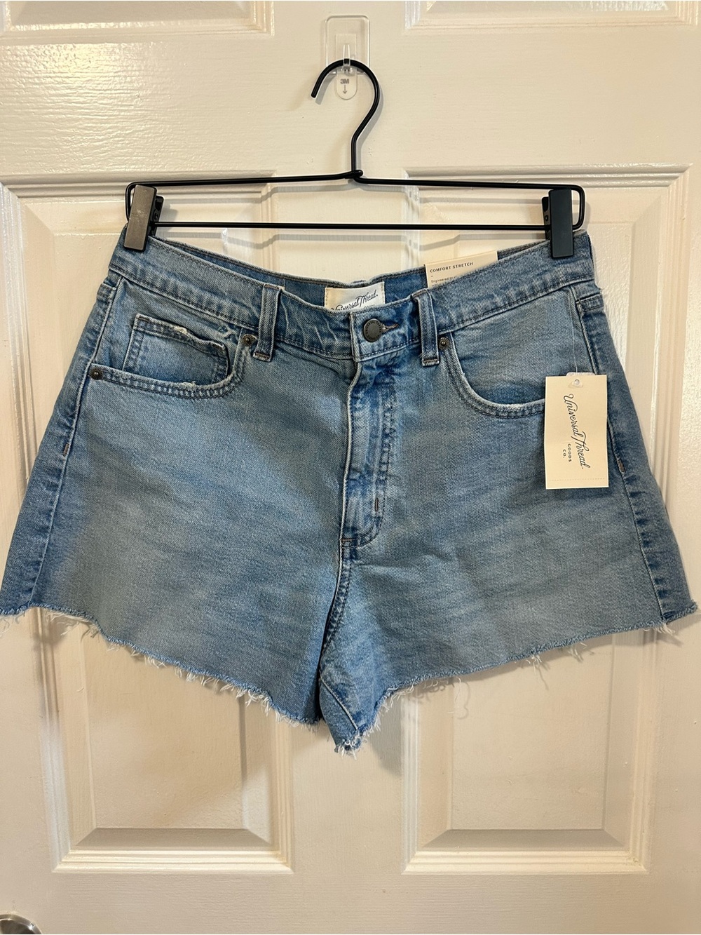 Universal Thread Light Blue Frayed Hem Denim Shorts